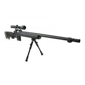 Well модель снайперской винтовки MB4405D Spring (with scope & bipod) BK